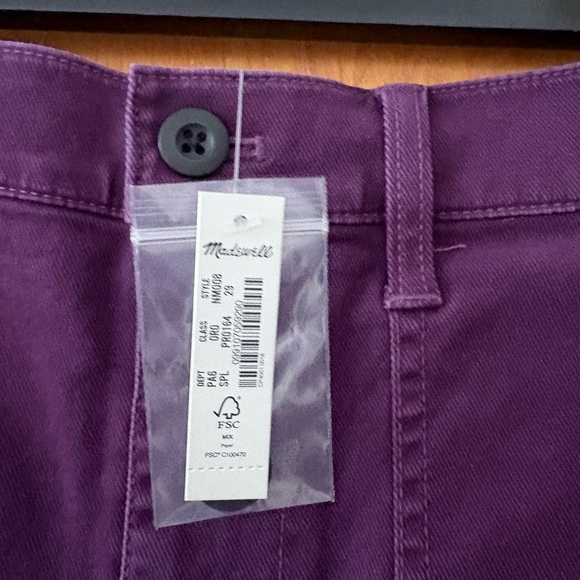 Madewell Deep Purple Women's Shorts 29 - Picture 3 of 10